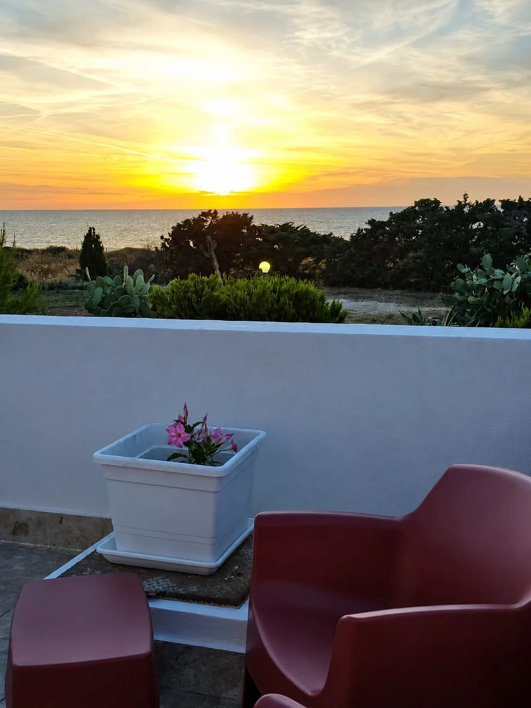 Tramonto dalla veranda